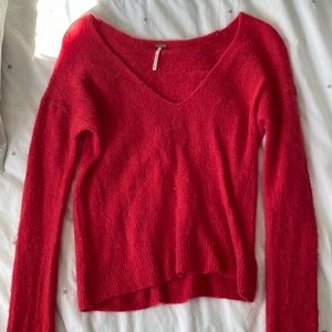 Free People red sweater size small